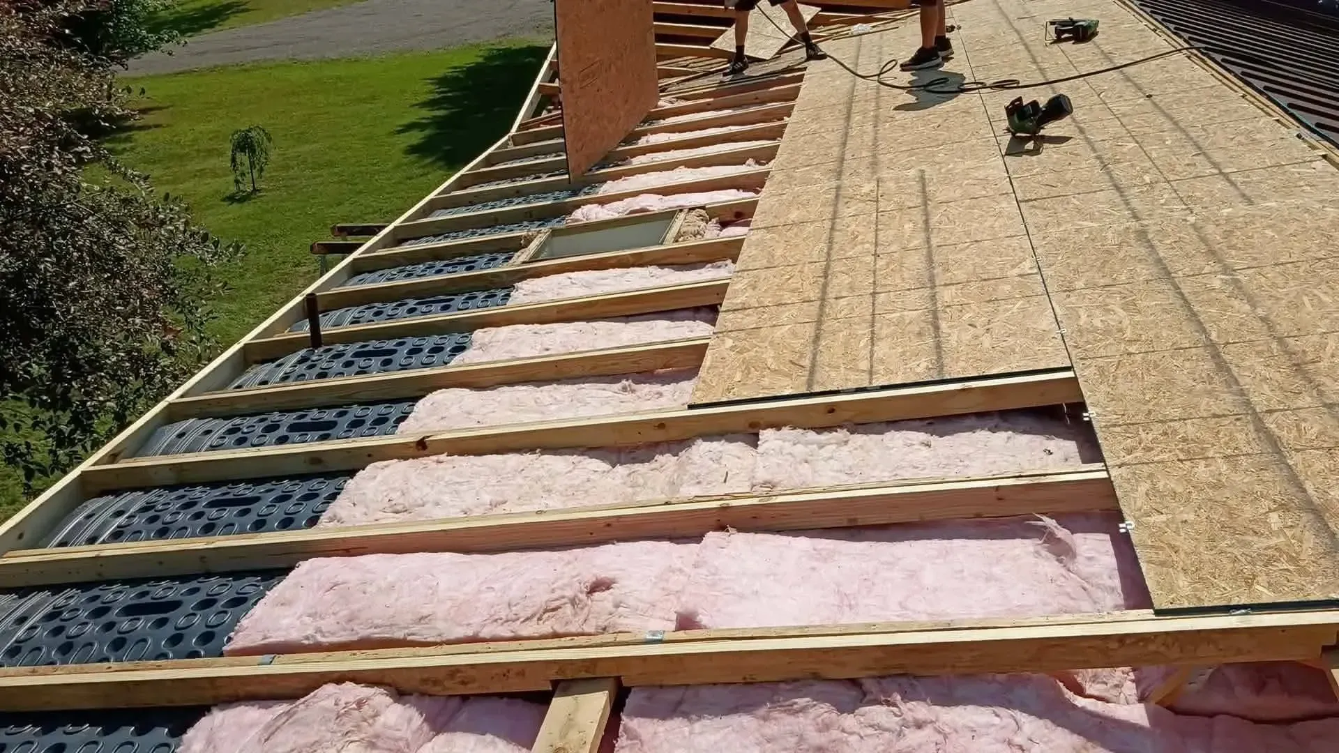 Attic ventilation and insulation in a Grant, MI home